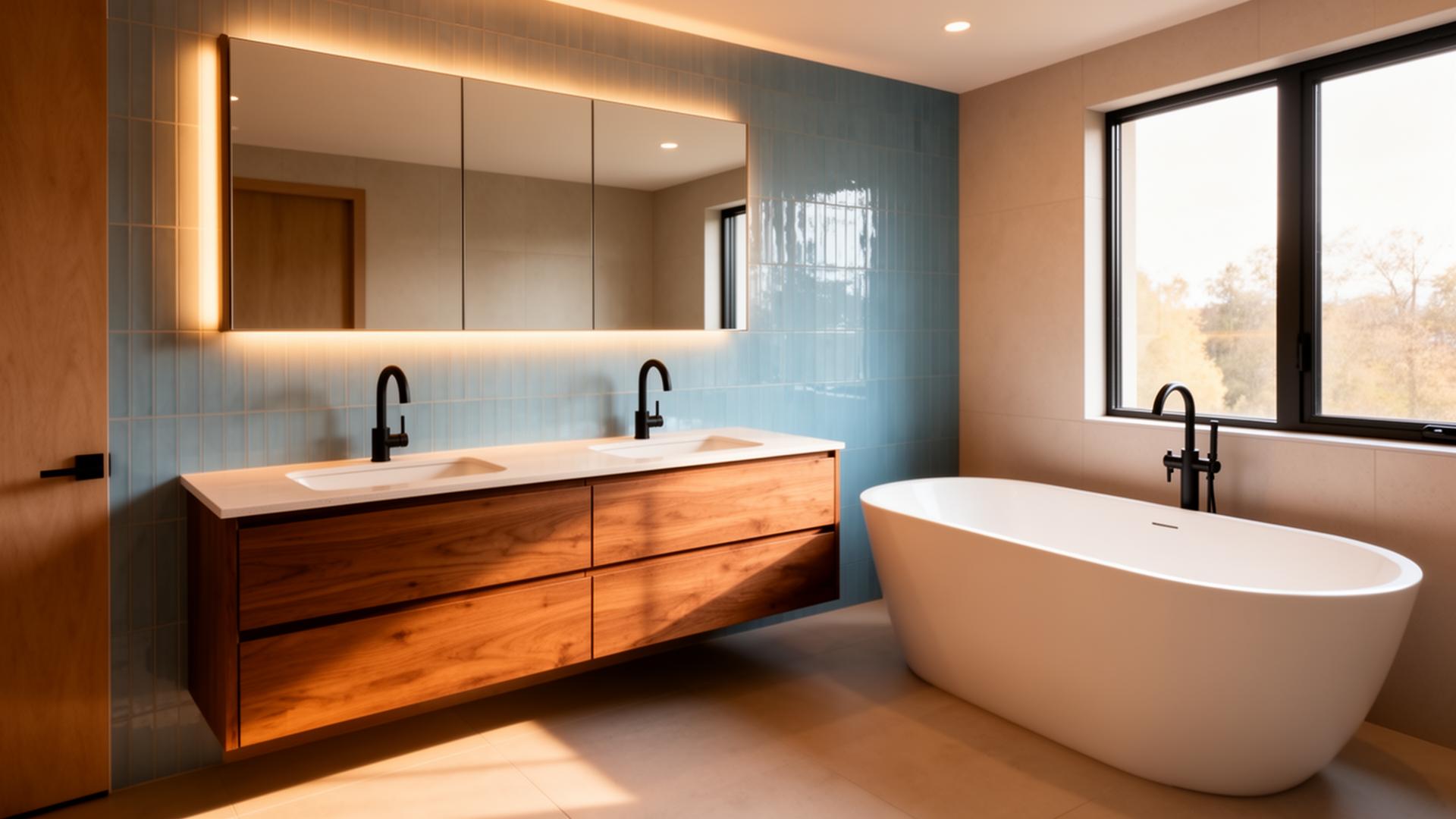 Modern bathroom remodel